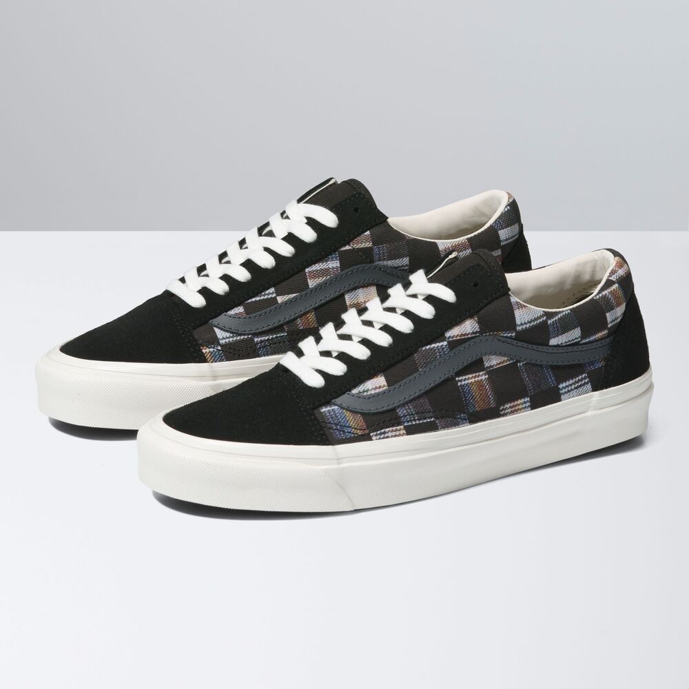 Vans Anaheim Factory Old Skool 36 DX Mens Womens - BRICOLAGE CHECK MULTI CHECK VN0A4BVQJ4E Shoes