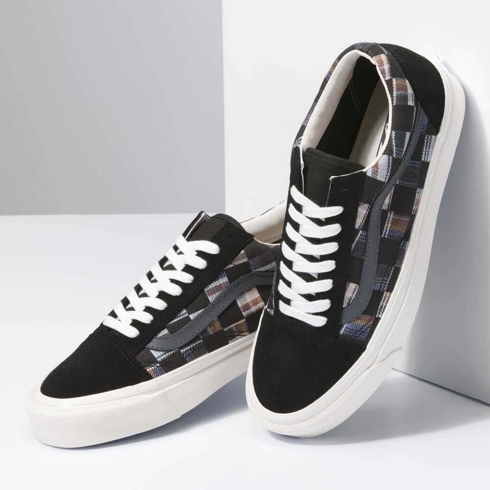 Vans Anaheim Factory Old Skool 36 DX Mens Womens - BRICOLAGE CHECK MULTI CHECK VN0A4BVQJ4E Shoes