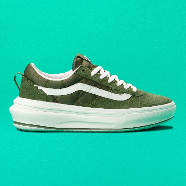 Vans Cozy Camper Old Skool Overt Plus ComfyCush Mens Womens - COZY CAMPER CHIVE VN0A4BVLE02 Shoes