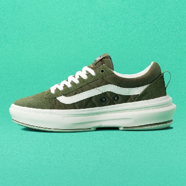 Vans Cozy Camper Old Skool Overt Plus ComfyCush Mens Womens - COZY CAMPER CHIVE VN0A4BVLE02 Shoes