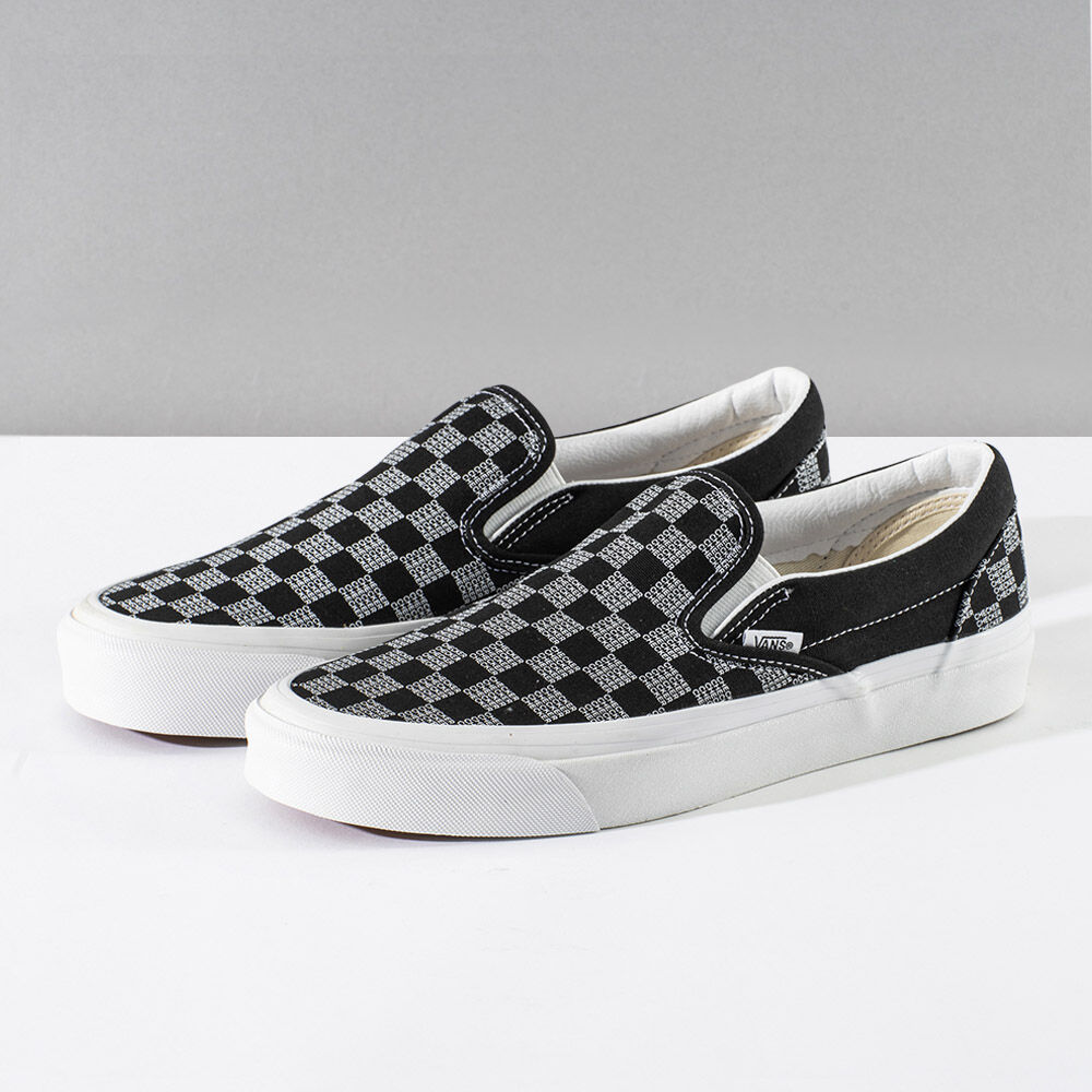 Vans Classic Slip-On 98 DX Mens Womens - BLACK CHECKER VN0A7Q58BLK Shoes