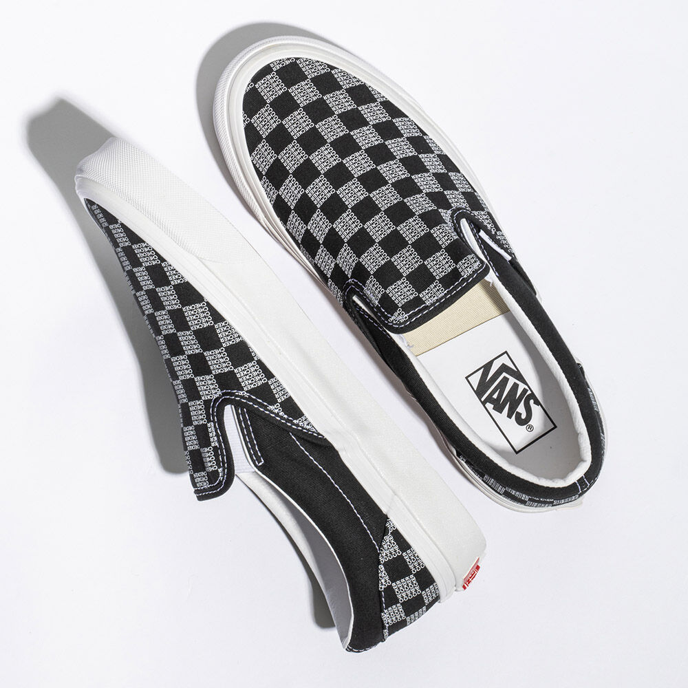 Vans Classic Slip-On 98 DX Mens Womens - BLACK CHECKER VN0A7Q58BLK Shoes