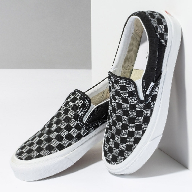 Vans Classic Slip-On 98 DX Mens Womens - BLACK CHECKER VN0A7Q58BLK Shoes