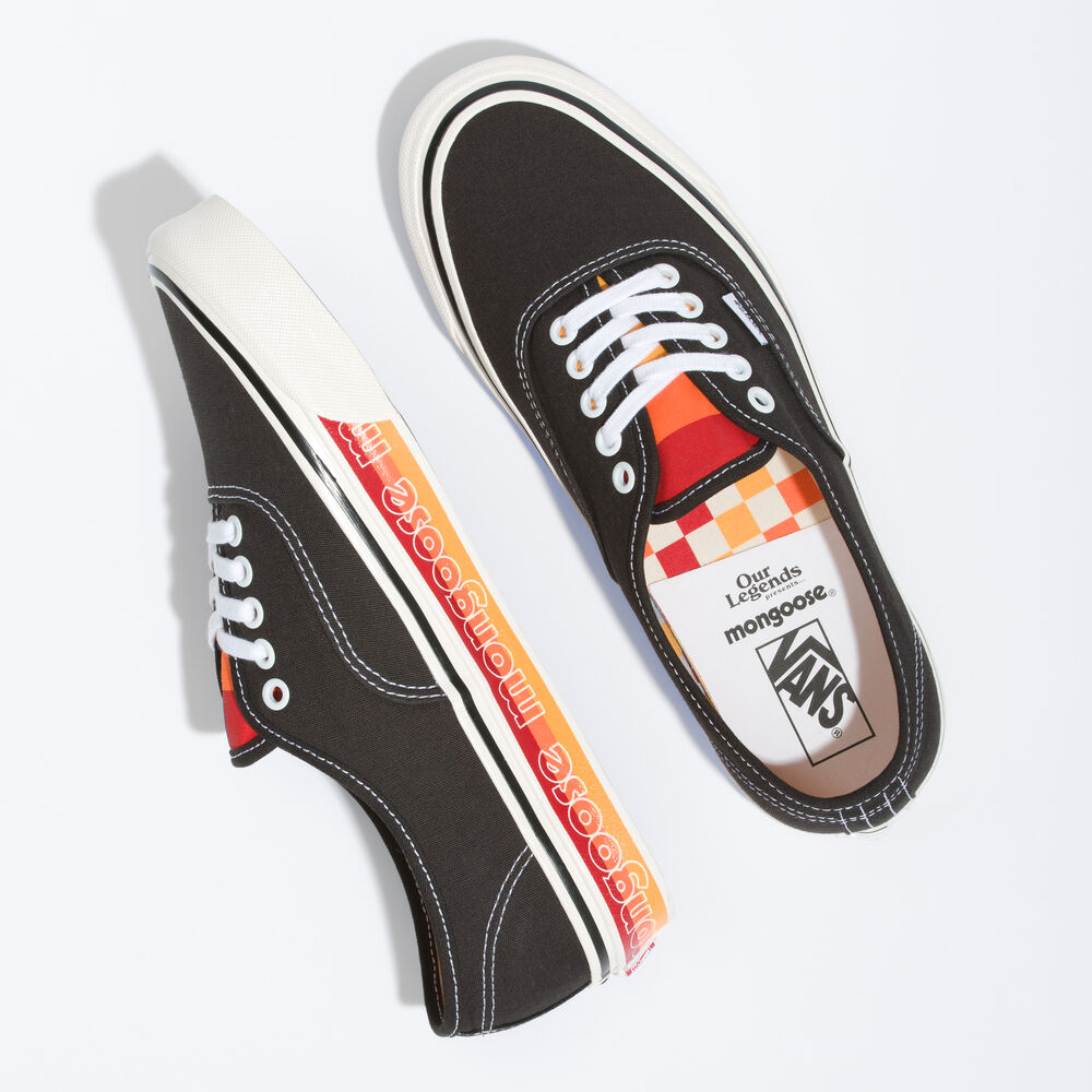 Vans Our Legends Authentic 44 DX Mens Womens - OUR LEGENDS MONGOOSE BLACK VN0A4BVYBLK Shoes