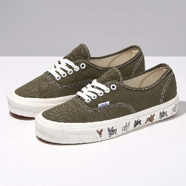 Vans Anaheim Factory Authentic 44 DX Mens Womens - ANAHEIM FACTORY VANS BEST FRIEND OLIVE VN0A5KX4OLV Shoes