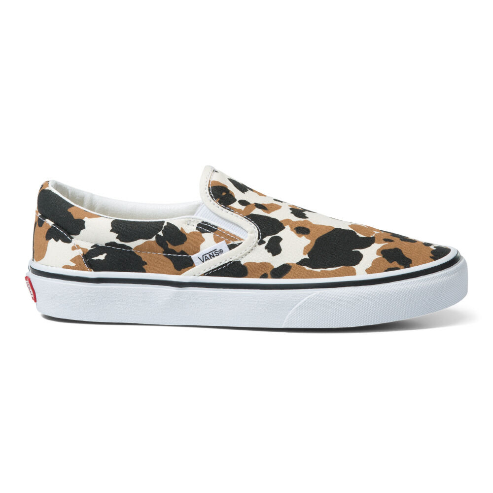 Vans Cow Multi Color Classic Slip-On Mens Womens - COW MULTI COLOR VN0A7Q5DMUL Shoes