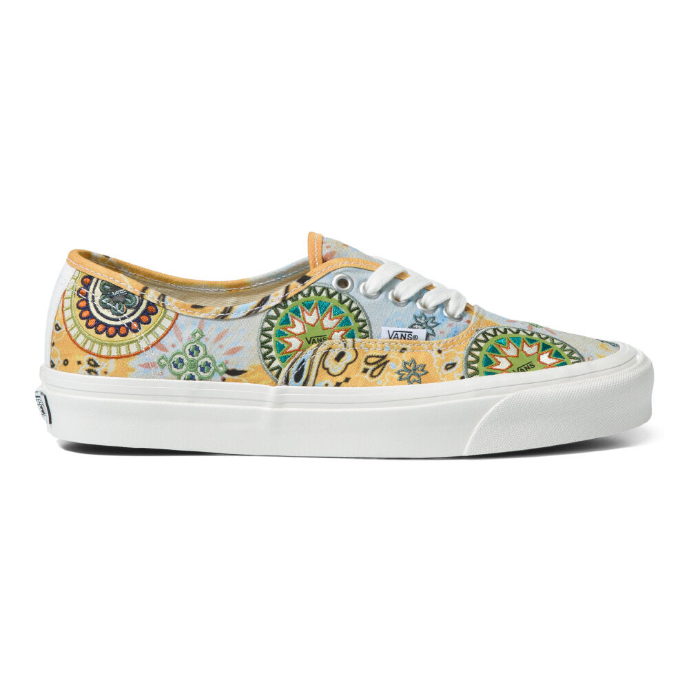 Vans Anaheim Factory Authentic 44 DX Mens Womens - ANAHEIM FACTORY MIXED MOSAIC Gold VN0A7Q5CGLD Shoes