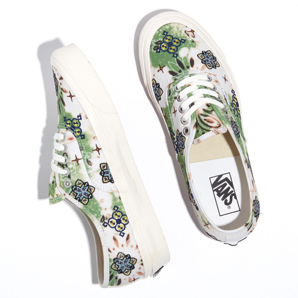 Vans Anaheim Factory Authentic 44 DX Mens Womens - ANAHEIM FACTORY MIXED MOSAIC LIGHT GREEN VN0A7Q5CBHF Shoes