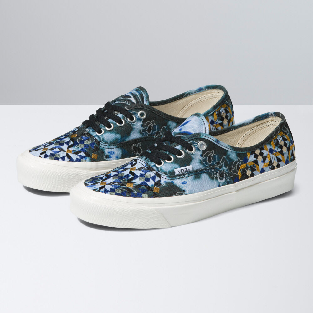 Vans Anaheim Factory Mixed Mosaic Authentic 44 DX Mens Womens - ANAHEIM FACTORY MIXED MOSAIC BLACK VN0A54F2BLK Shoes