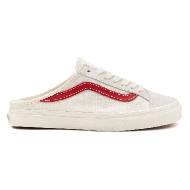 Vans Leather Style 36 Mule Mens Womens - MARSHMALLOW/RACING RED VN0A7Q5YOXS Shoes