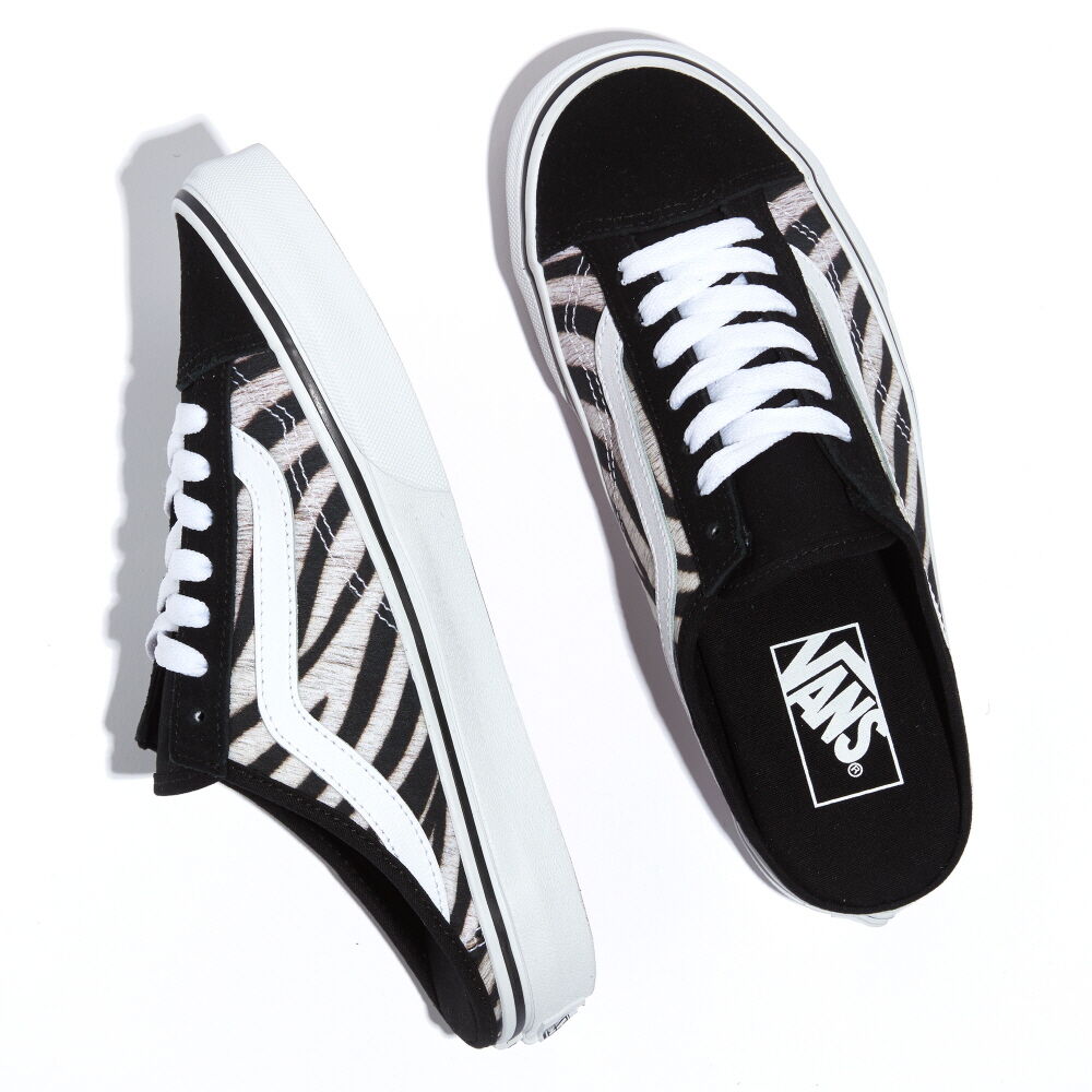 Vans Leather Style 36 Mule Mens Womens - ZEBRA VN0A7Q5YZBR Shoes