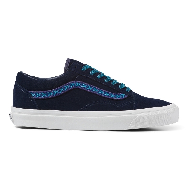 Vans Anaheim Factory Old Skool 36 DX Mens Womens - (ANAHEIM FACTORY) DYED NAVY/BLUE ATOLL VN0A54F3B66 Shoes