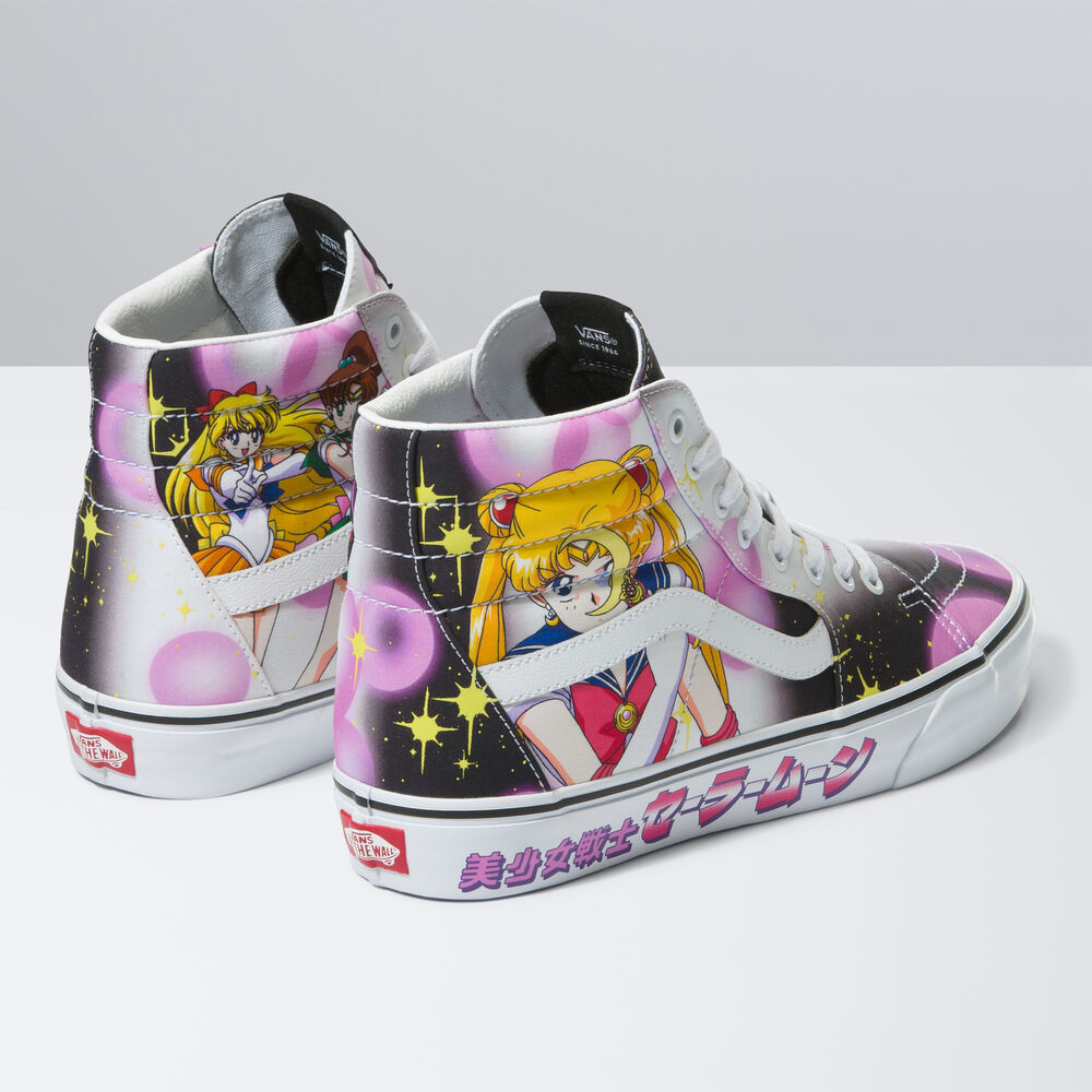 Vans x Sailor Moon Sk8-Hi Mens Womens - PRETTY GUARDIAN SAILOR MOON BLACK/PINK VN0A7Q5NB9P Shoes