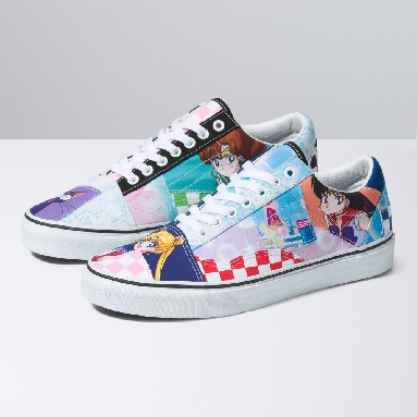 Vans x Sailor Moon Old Skool Patchwork Mens Womens - PRETTY GUARDIAN SAILOR MOON MULTI VN0005U7448 Shoes