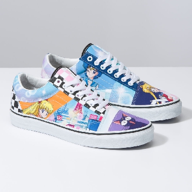 Vans x Sailor Moon Old Skool Patchwork Mens Womens - PRETTY GUARDIAN SAILOR MOON MULTI VN0005U7448 Shoes