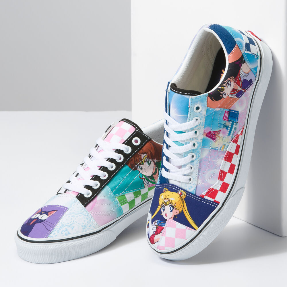 Vans x Sailor Moon Old Skool Patchwork Mens Womens - PRETTY GUARDIAN SAILOR MOON MULTI VN0005U7448 Shoes