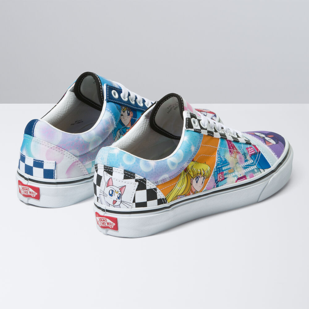 Vans x Sailor Moon Old Skool Patchwork Mens Womens - PRETTY GUARDIAN SAILOR MOON MULTI VN0005U7448 Shoes