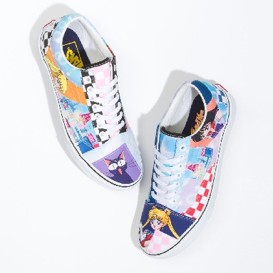 Vans x Sailor Moon Old Skool Patchwork Mens Womens - PRETTY GUARDIAN SAILOR MOON MULTI VN0005U7448 Shoes