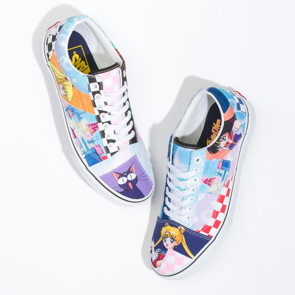 Vans x Sailor Moon Old Skool Patchwork Mens Womens - PRETTY GUARDIAN SAILOR MOON MULTI VN0005U7448 Shoes