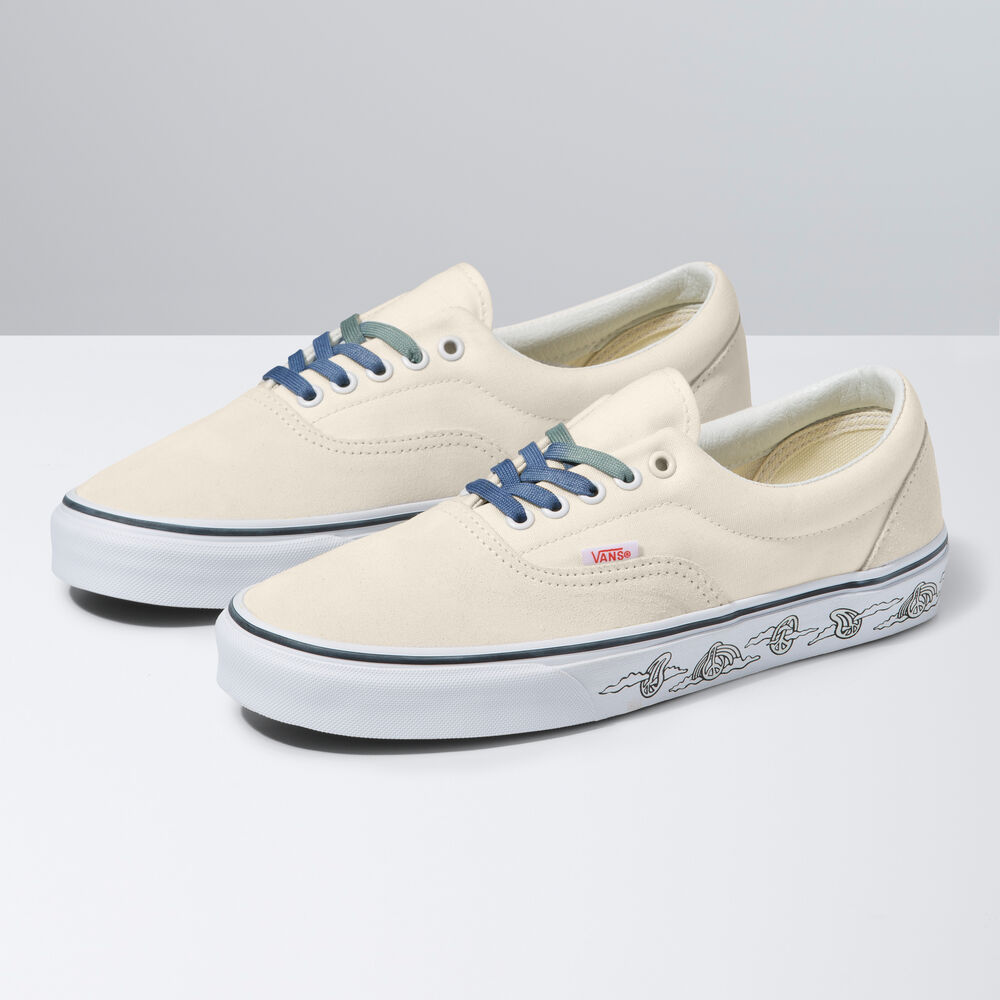 Vans Pig Suede Era Mens Womens - (UV DREAMS) BLANC DE BLANC/TRUE WHITE VN0A5JMLB35 Shoes