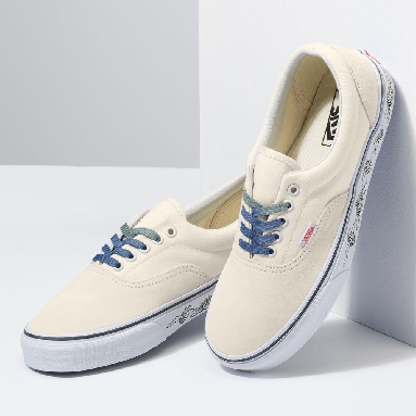 Vans Pig Suede Era Mens Womens - (UV DREAMS) BLANC DE BLANC/TRUE WHITE VN0A5JMLB35 Shoes