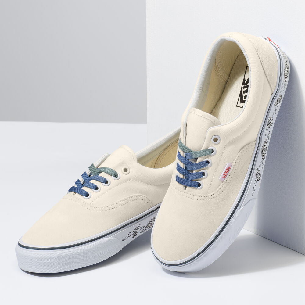 Vans Pig Suede Era Mens Womens - (UV DREAMS) BLANC DE BLANC/TRUE WHITE VN0A5JMLB35 Shoes