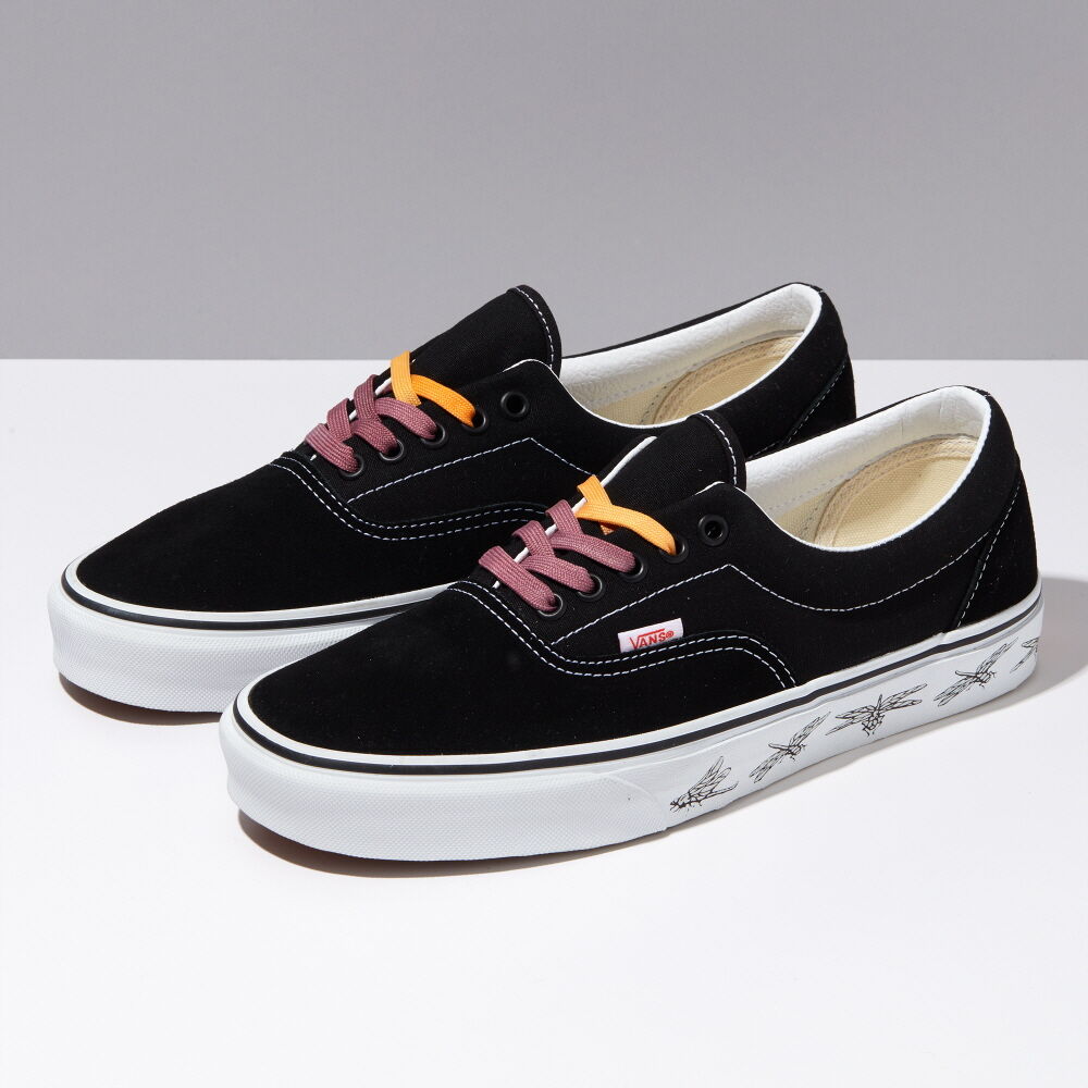 Vans Pig Suede Era Mens Womens - (UV DREAMS) BLACK/TRUE WHITE VN0A5JMLB34 Shoes