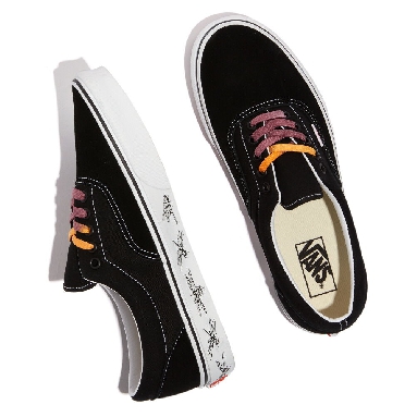 Vans Pig Suede Era Mens Womens - (UV DREAMS) BLACK/TRUE WHITE VN0A5JMLB34 Shoes