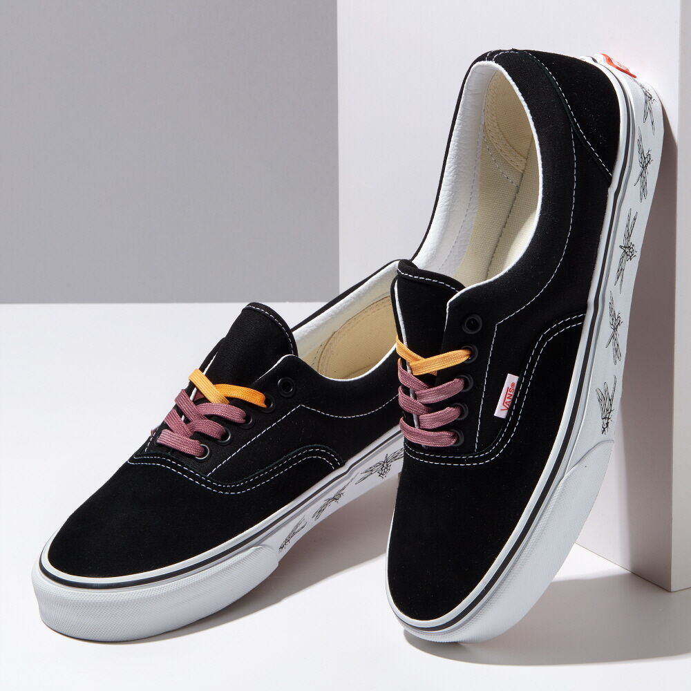 Vans Pig Suede Era Mens Womens - (UV DREAMS) BLACK/TRUE WHITE VN0A5JMLB34 Shoes