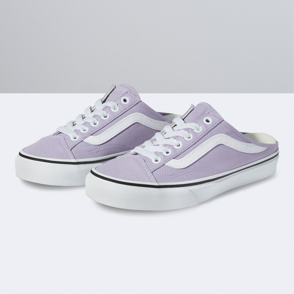 Vans Leather Style 36 Mule Mens Womens - (CANVAS) LANGUID LAVENDER/TRUE WHITE VN0A7Q5YAXL Shoes