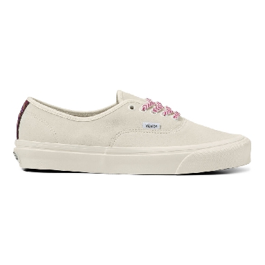 Vans Anaheim Factory Authentic 44 DX Mens Womens - (ANAHEIM FACTORY) DYED MARSHMALLOW/FUCHSIA RED VN0A5KX4AVX Shoes