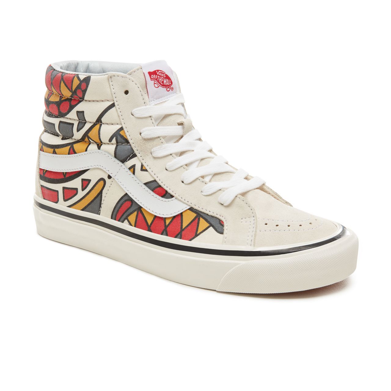 Vans Anaheim Factory Sk8-Hi 38 Classic Mens Womens - (Anaheim Factory) Og White/Hey Mon VA38GFU7Z Shoes