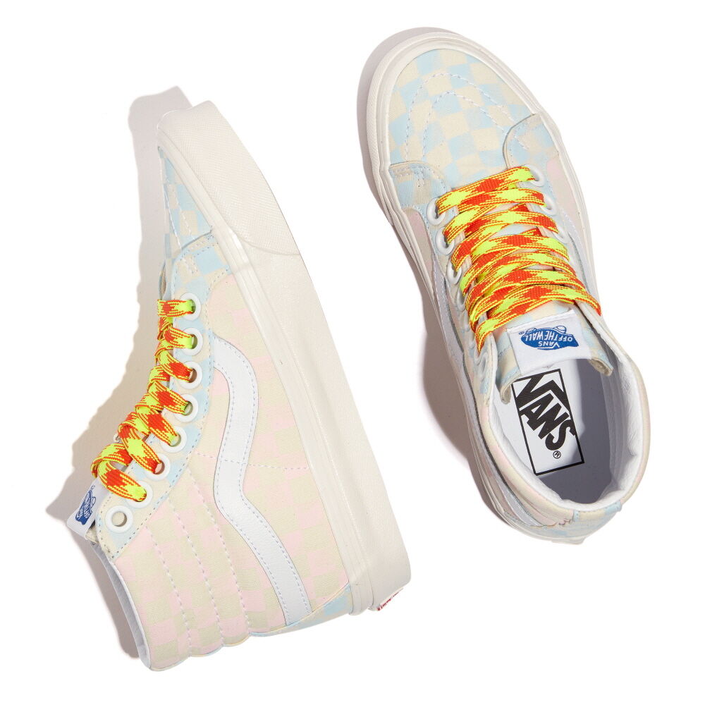 Vans Anaheim Factory Sk8-Hi 38 DX Mens Womens - (ANAHEIM FACTORY) OG WASH/CHECKERBOARD VN0A5KRIB37 Shoes