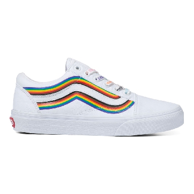 Vans Cultivate Care Old Skool Mens Womens - (PRIDE) WHITE/TRUE WHITE VN0A5KRFB5U Shoes