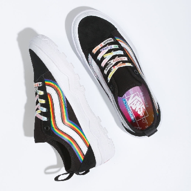 Vans Pride Sentry Old Skool WC Mens Womens - (PRIDE) BLACK/TRUE WHITE VN0A5KR3B89 Shoes