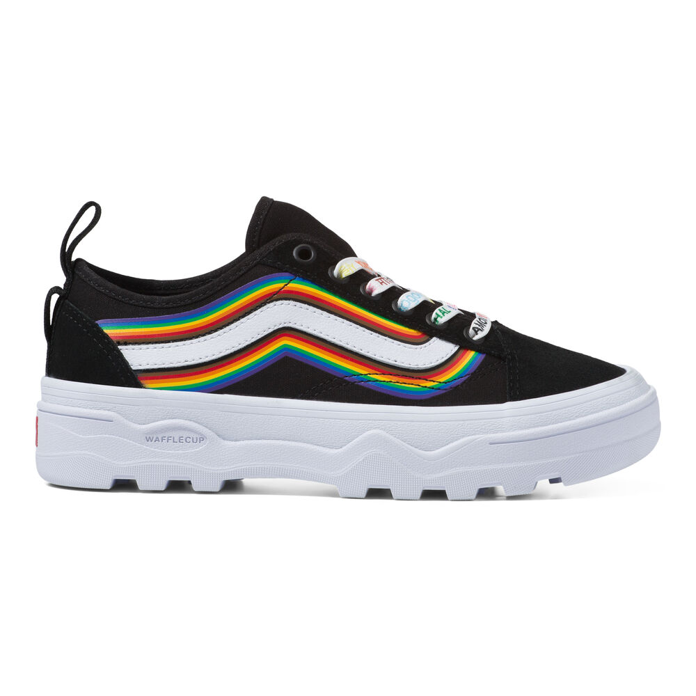 Vans Pride Sentry Old Skool WC Mens Womens - (PRIDE) BLACK/TRUE WHITE VN0A5KR3B89 Shoes