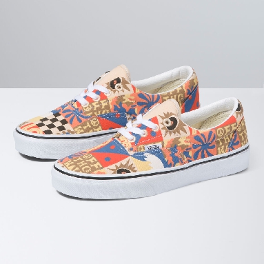 Vans Pig Suede Era Mens Womens - (CAMP POSITIVE) MULTI/TRUE WHITE VN0A5JMLB2X Shoes