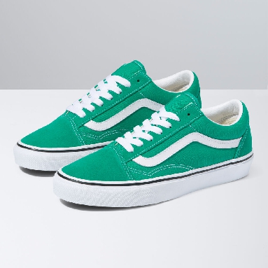 Vans Suede Old Skool Mens Womens - PEPPER GREEN/TRUE WHITE VN0A5JMI90P Shoes