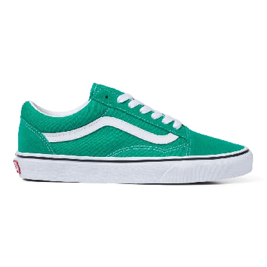 Vans Suede Old Skool Mens Womens - PEPPER GREEN/TRUE WHITE VN0A5JMI90P Shoes