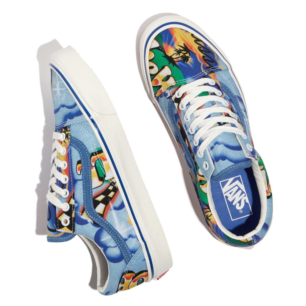 Vans Anaheim Factory Old Skool 36 DX Mens Womens - (ANAHEIM FACTORY) AIRBRUSH/TRUE WHITE VN0A54F3AVR Shoes