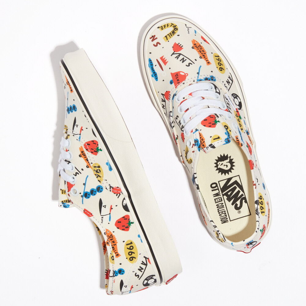 Vans x HUATUNAN Year of the Tiger Authentic Mens Womens - OTW GALLERY 275C MARSHMALLOW/MULTI VN000QERYQ1 Shoes