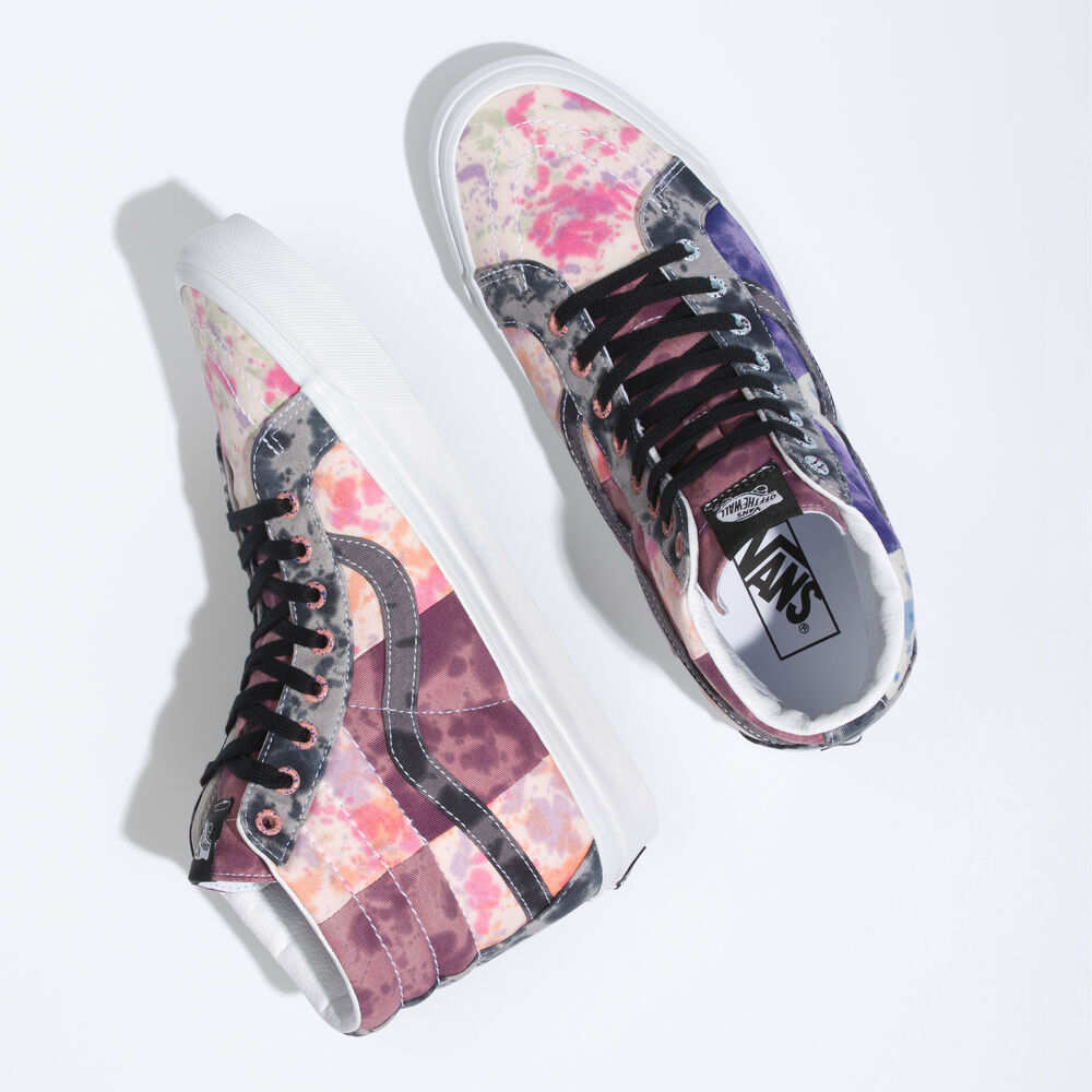 Vans Anaheim Factory Sk8-Hi 38 DX Mens Womens - (MIXED DYE) MULTI/TRUE WHITE VN0A54FBAXJ Shoes