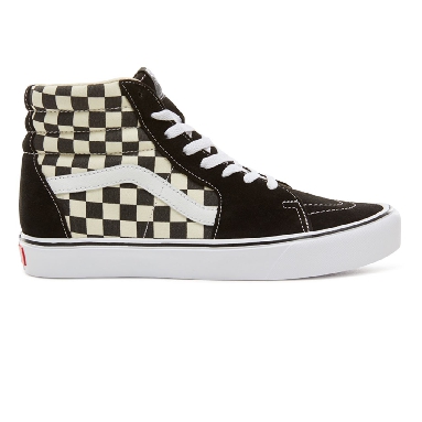 Vans Checkerboard Sk8-Hi Lite Classic Mens Womens - Black-White VA2Z5Y5GX Shoes