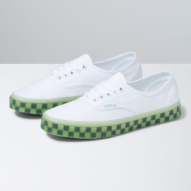 Vans Eco Theory Authentic Mens Womens - (TRANSLUCENT) TRUE WHITE/GREEN ASH VN0A5KRDAVD Shoes