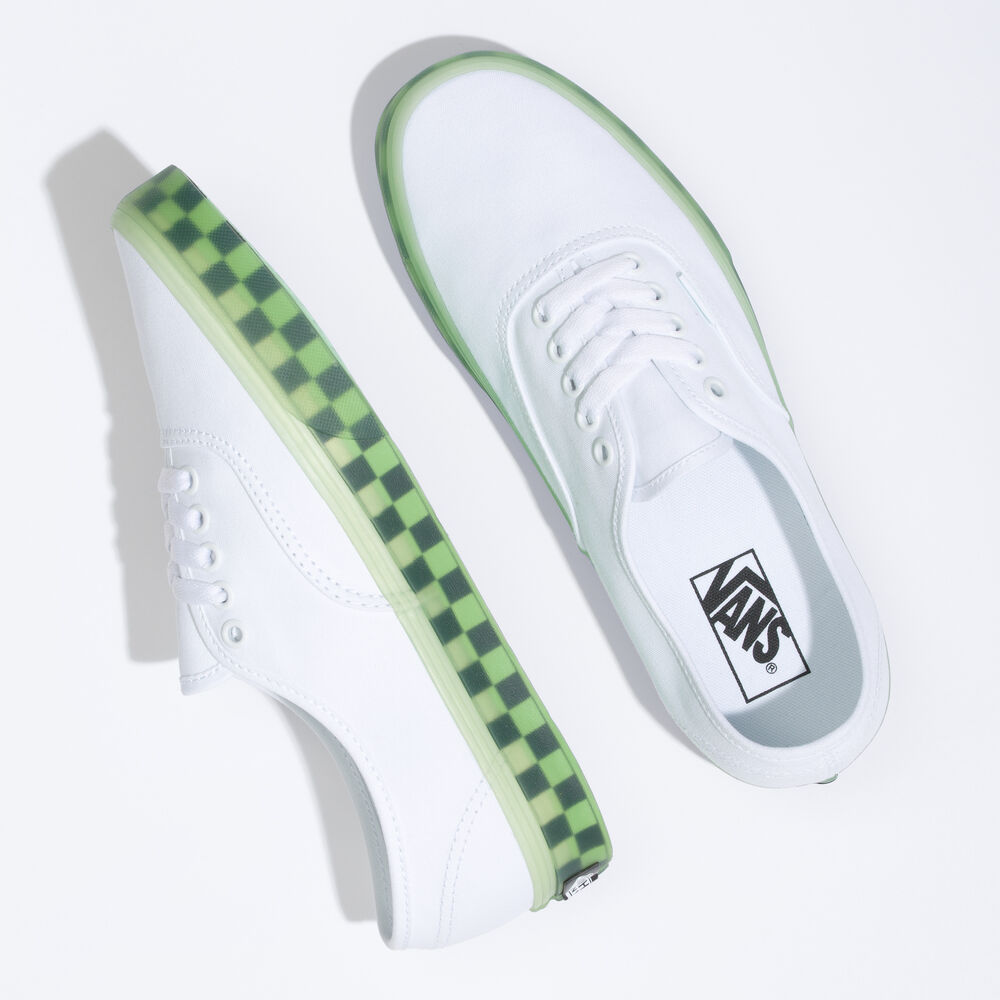 Vans Eco Theory Authentic Mens Womens - (TRANSLUCENT) TRUE WHITE/GREEN ASH VN0A5KRDAVD Shoes