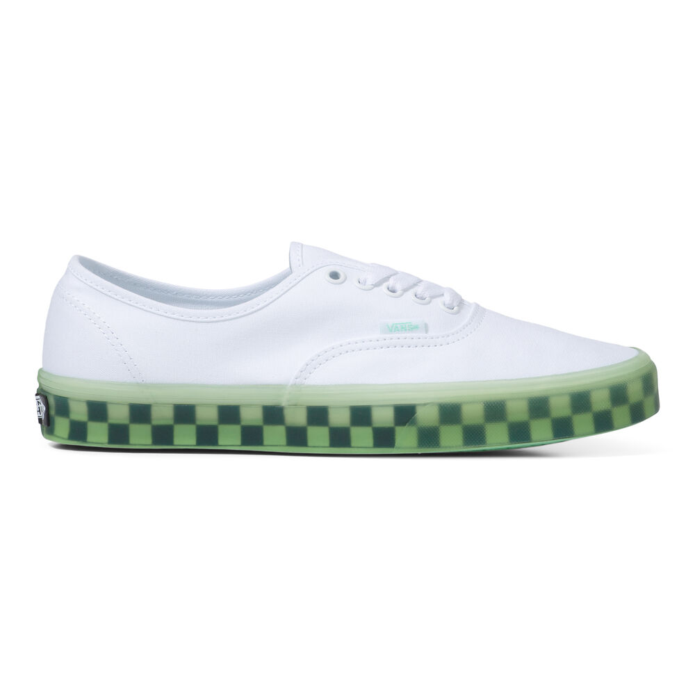 Vans Eco Theory Authentic Mens Womens - (TRANSLUCENT) TRUE WHITE/GREEN ASH VN0A5KRDAVD Shoes