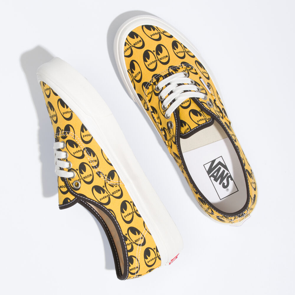 Vans Anaheim Factory Authentic 44 DX Mens Womens - (ANAHEIM FACTORY) MOONEYES/YELLOW VN0A5KX4AVQ Shoes