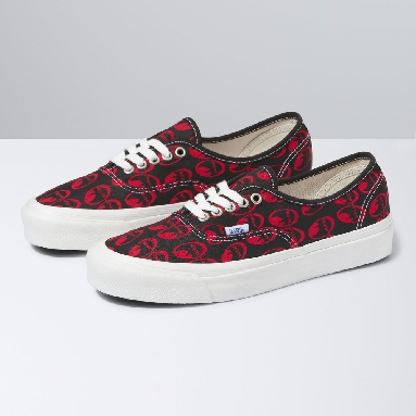 Vans Anaheim Factory Authentic 44 DX Mens Womens - (ANAHEIM FACTORY) MOONEYES/RED VN0A5KX4AVO Shoes