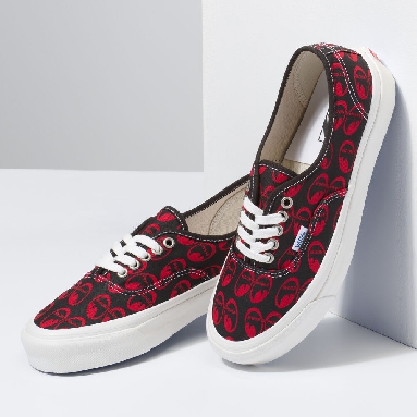 Vans Anaheim Factory Authentic 44 DX Mens Womens - (ANAHEIM FACTORY) MOONEYES/RED VN0A5KX4AVO Shoes