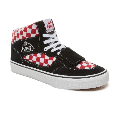 Vans Suede Checkerboard Mountain Edition Classic Mens Womens - (Checkerboard) Black/Red VA3TKG35U Shoes